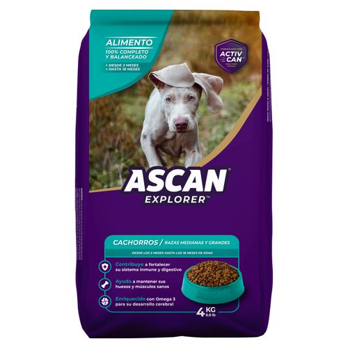 Alimento Ascan Para Cachorro - 4000gr