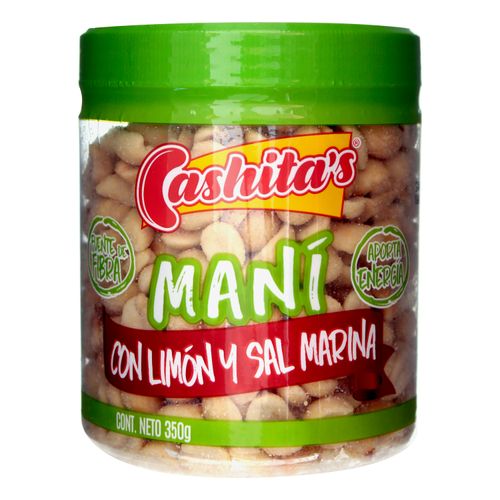 Maní Cashitas Con Limón Y Sal Marina - 350g