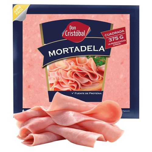Mortadela Don Cristóbal  Cuadrada 19 Rebanadas - 375 g