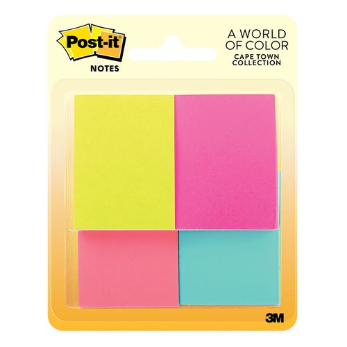Notas Adhesivas Post-it® Color Cape Town -50 hojas cada block