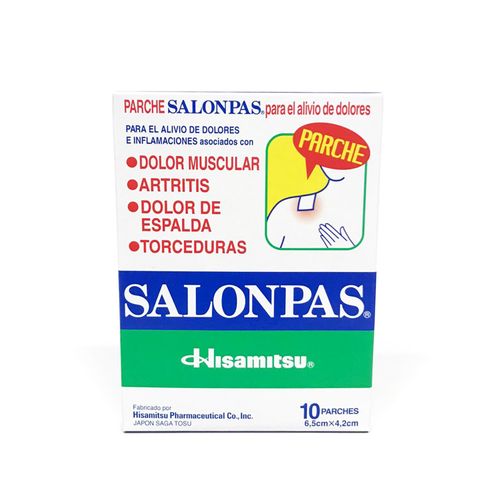 Parche Muscular Salonpas, Precio indicado por unidad