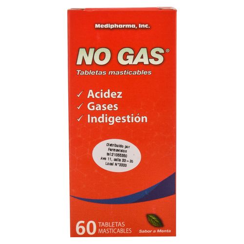 Antiácido Novoxal  No Gas X60 Tab - Unidad