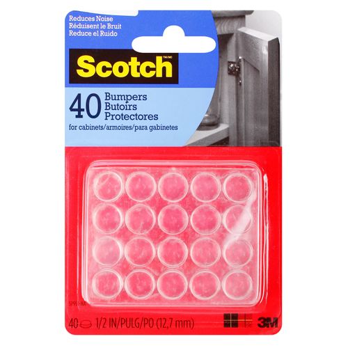 TOPE GOMA SCOTCH PROTECTOR PARA PUERTAS - 40Uds