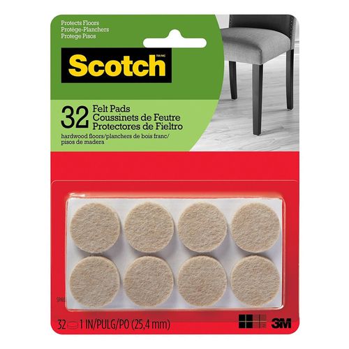 Almohadilla Scotch Fieltro Beige - 32 unidades
