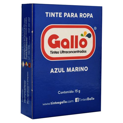 Tinte Gallo Para Ropa Color Azul Marin - 15 g