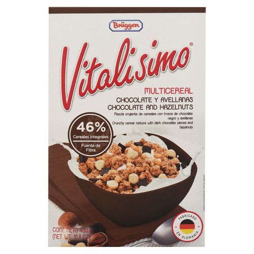 Cereal Vitalisimo Multicereal Chocolate Y Avellana -450gr