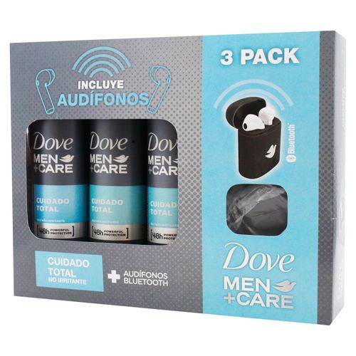 Kit Desodorante Axe Aerosol 3 Ice Chill Mas Audifono -97gr