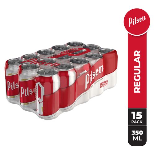 15 Pack Cerveza Pilsen Lata - 350ml