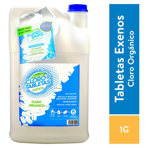 Tabletas Cloro Exenos , más Galón - 1 Unidad