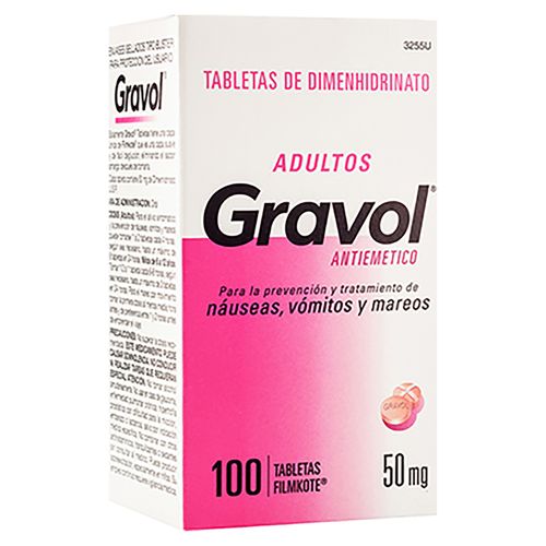 Gravol 50Mg, Precio indicado por unidad