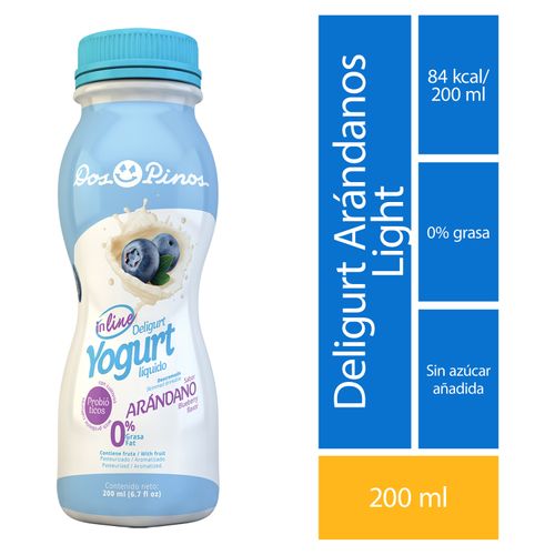 Yogurt Dos Pinos deligurt arándanos light - 200 ml