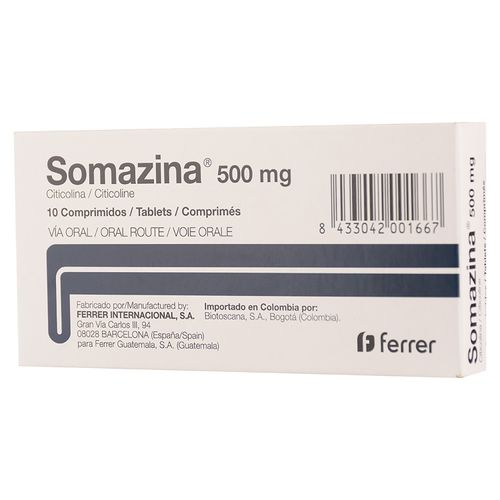 Somazina 500Mg X10 Tab X Caja