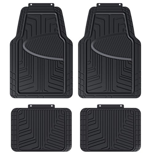 Set Alfombras Auto Drive 4 Piezas Negro PVC