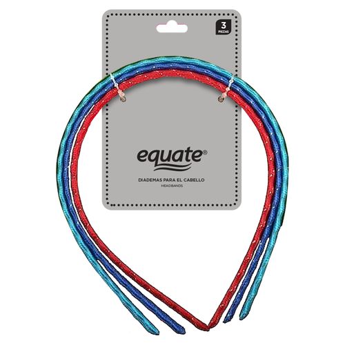 Diadema Equate Para Cabello 3 Piezas