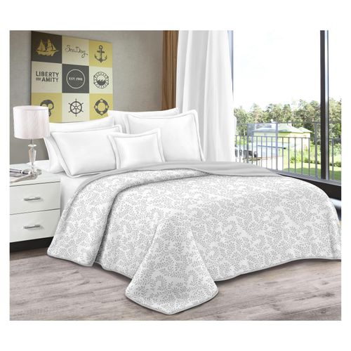 Set Mainstays Cubrecama 3 Piezas Gris Estampada