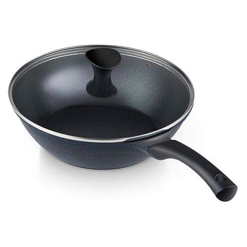Sarten Mainstays Aluminio 28Cm Con Tapa De Vidrio