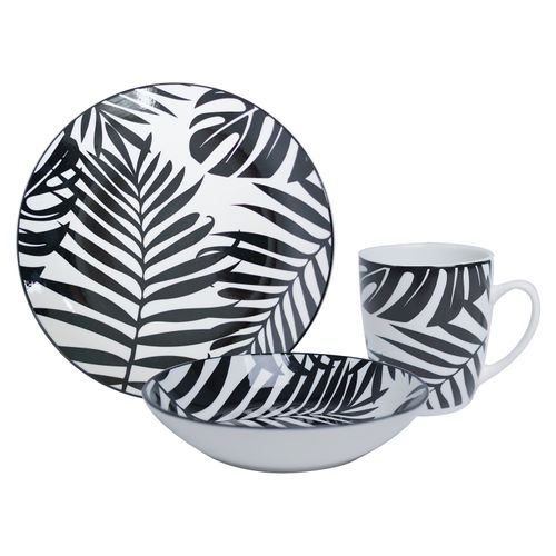 Vajilla Mainstay De Porcelana 12 Piezas