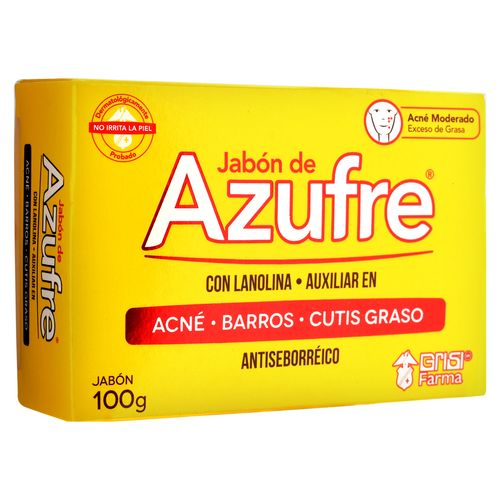 Jabón Grisi Macrobiótico Azufre -100gr