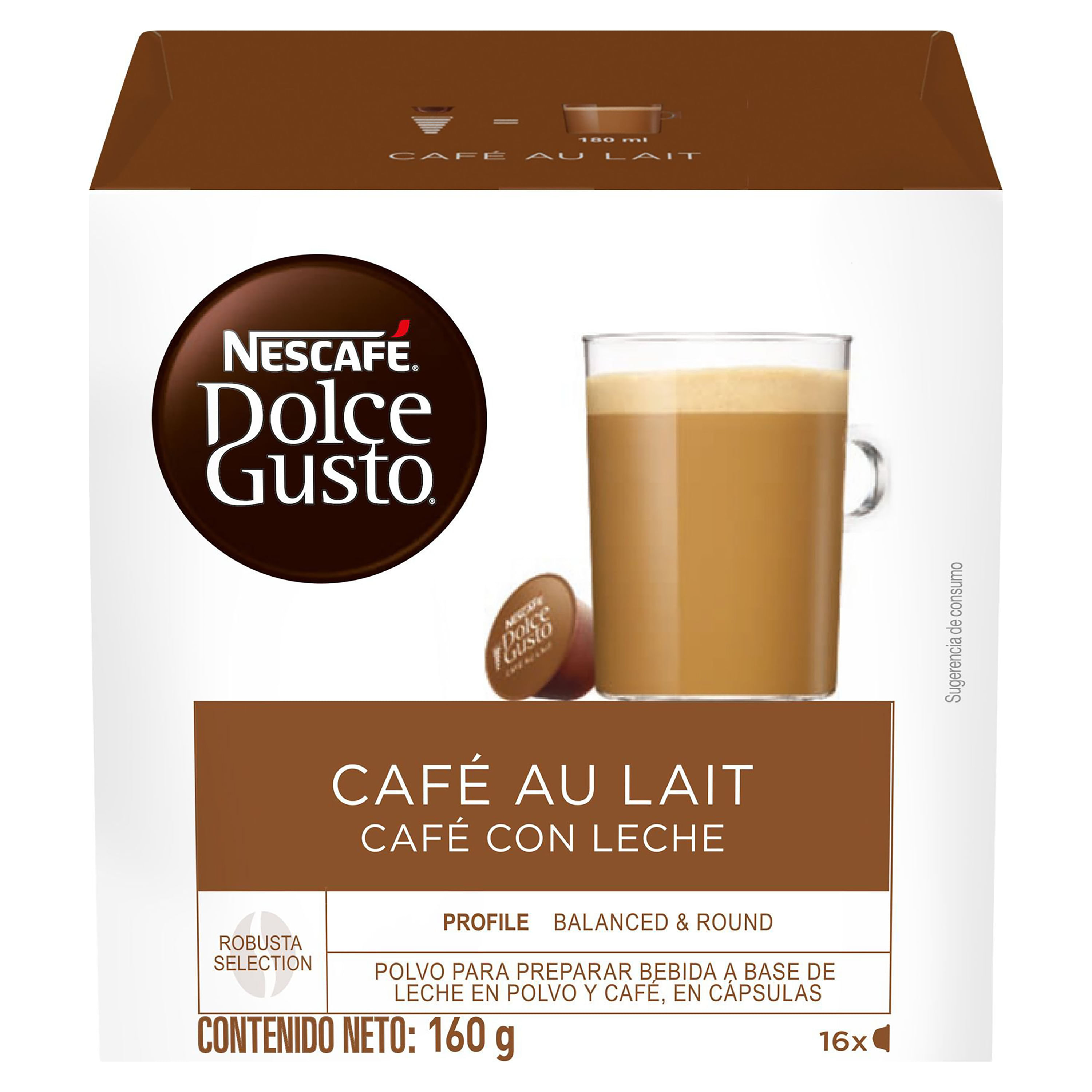 Comprar Nescafé® Dolce Gusto Café Au Lait Caja 16 Capsulas
