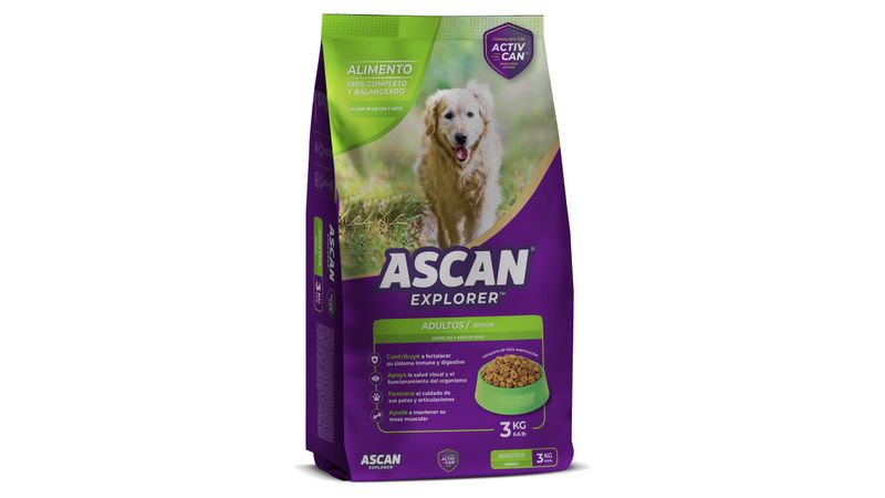 Comprar Alimento Ascan Adulto Senior 7 A os En Adelante 3kg