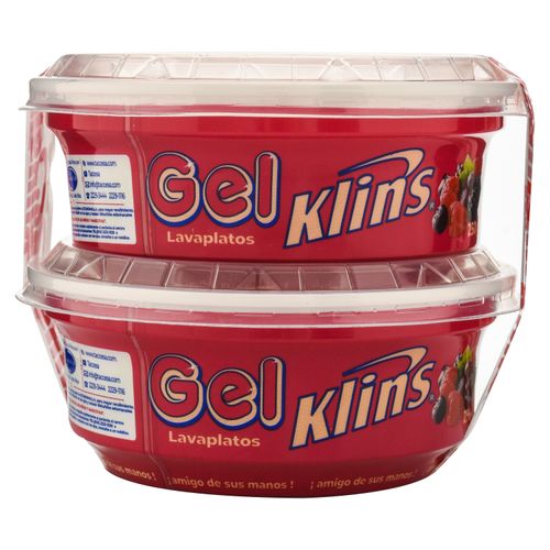 Lavaplatos Klins gel frut rojo 2 pack - 500 g