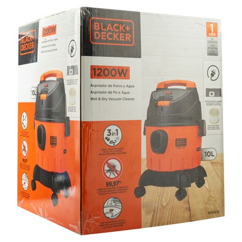 Aspiradora Black & Decker Seco/Mojado 1000W 10 litros