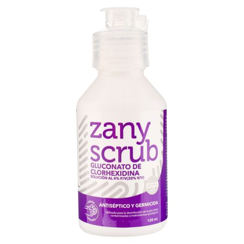 Jabón líquido Zany Scrub gluconato de clorhexidina - 120 ml