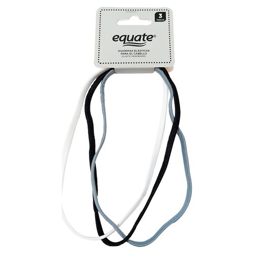 Diadema Equate Elastica Para Cabello  3 Piezas