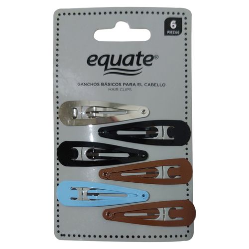 Clips Equate Para Cabello 8 Piezas