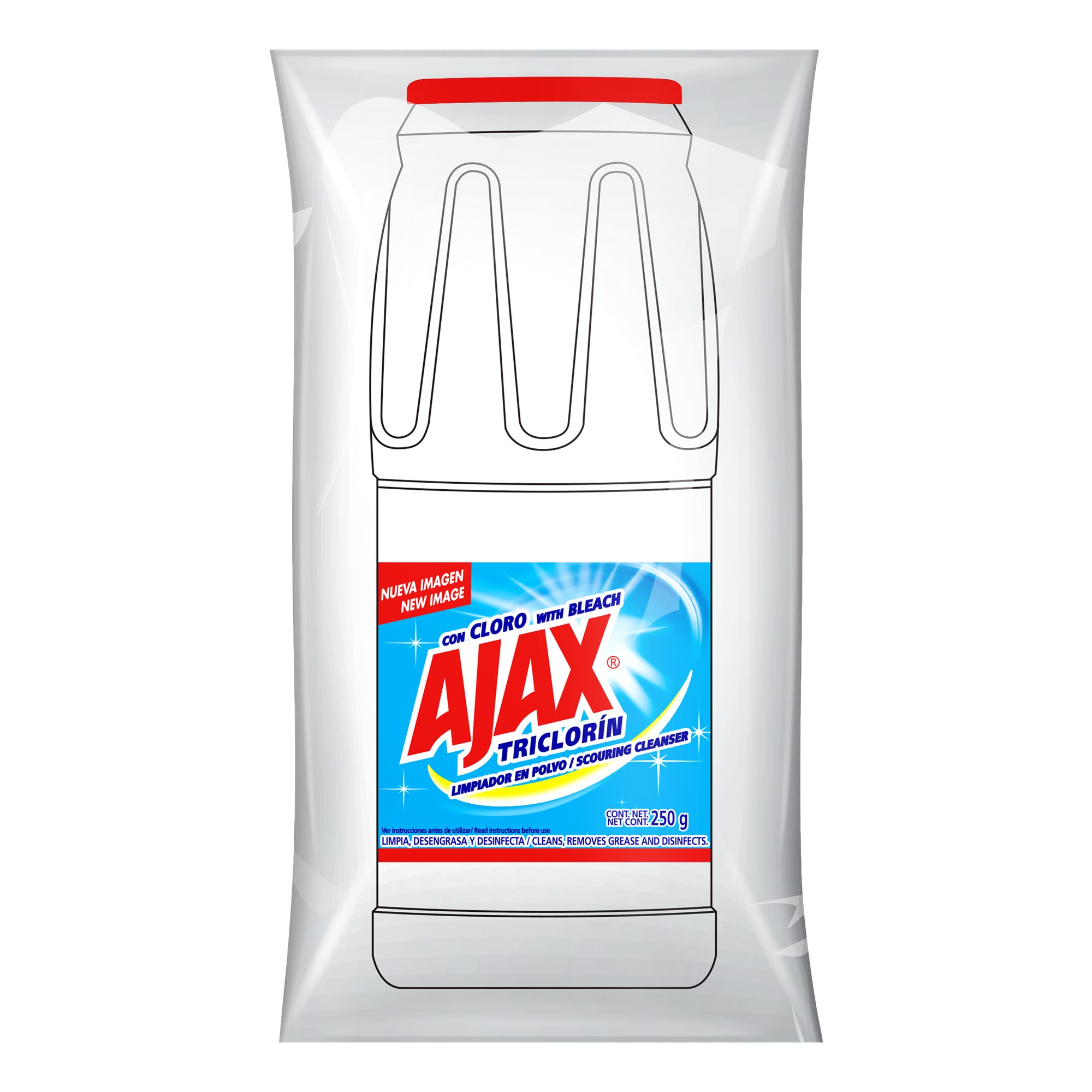 AJAX Limpiador Jabonoso Antibacterias 7 Unidades