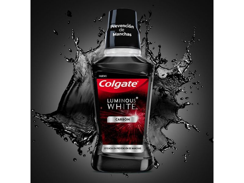 Comprar Enjuague Bucal Colgate Luminous White Carbón Activado - 500 Ml ...