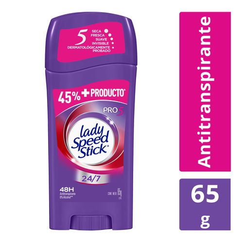 Desodorante Lady Speed Stick 24/7 Pro 5 Gel - 65 G