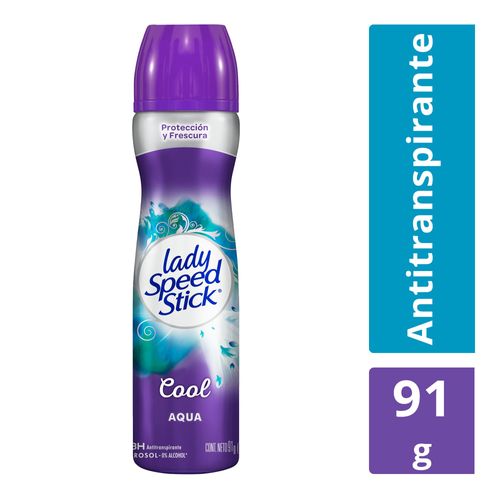 Antitranspirante Lady Speed Stick Cool Aqua Aerosol 91 g