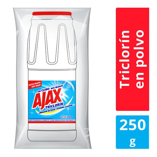 Limpiador Multiusos Marca Ajax Triclorín Con Cloro En Polvo -250gr