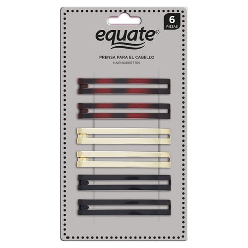 Prensa Equate Para Cabello 6 Piezas