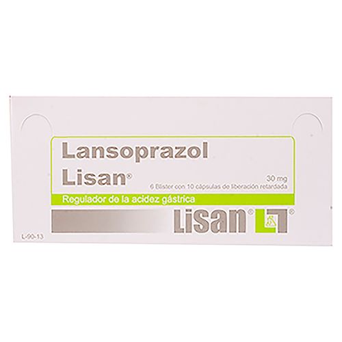 Lansoprazol L 30Mg, Precio indicado por unidad