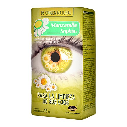 Gotas Sophia de manzanilla para limpieza oftálmica - 11 ml