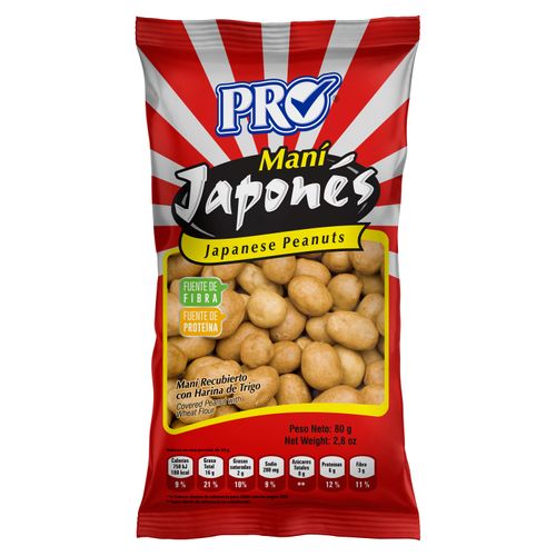 Maní Pro Japones Bolsa -80gr