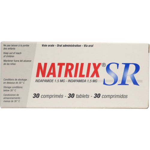 Natrilix caja 30 comprimidos - Precio indicado por caja