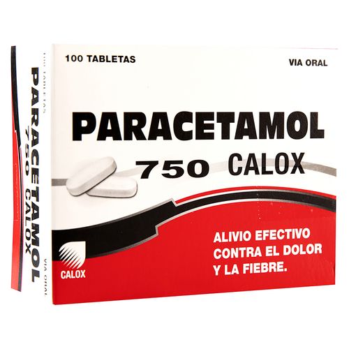 Paracetamol 750Mg X100 Tab X Unidad