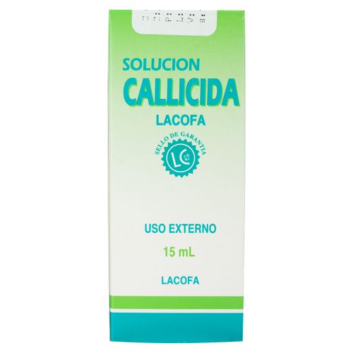 Callicida 15Ml Sol X Caja, Precio indicado por unidad