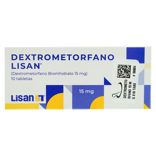 Dextrometorfano 15Mg, Precio indicado por unidad