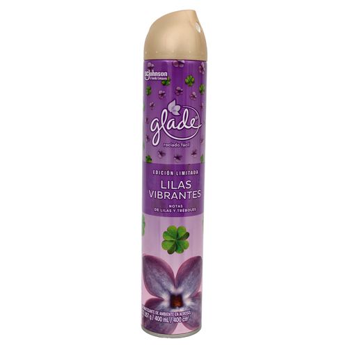 Aromatizante Glade Aerosol Lilas Vibrantes -400ml