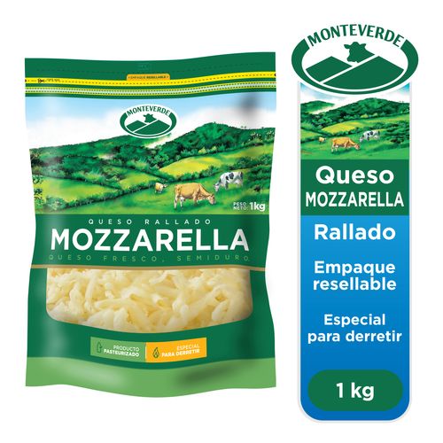 Queso Monteverde Mozzarella Rallado - 1000gr