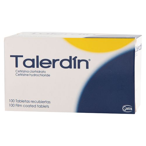 Talerdin Gutis 10 Mg, Precio indicado por unidad