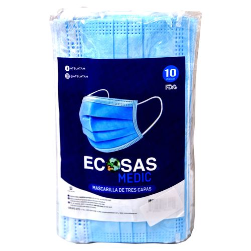 Mascarilla 3M 3 Capas Adulto 10 unidades