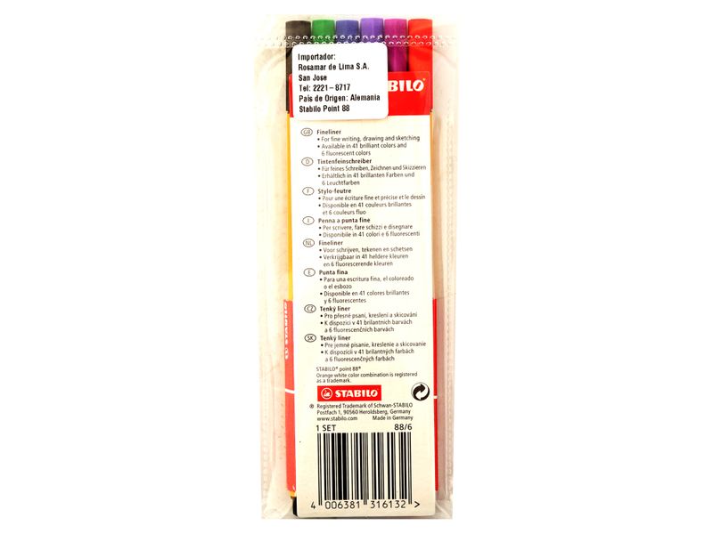 Plumilla-Stabilo-Point-88-Surt-6-Clrs-2-43158