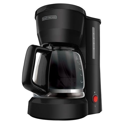 Cafetera Black&Decker con Jarra de Vidrio para 5 Tazas y Filtro Permanente, DCM601B