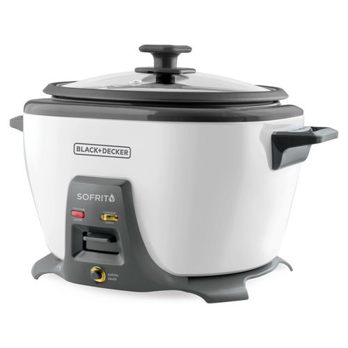 Olla Arrocera Con Sofrito Black&Decker 20 tazas, Blanco RCS5200