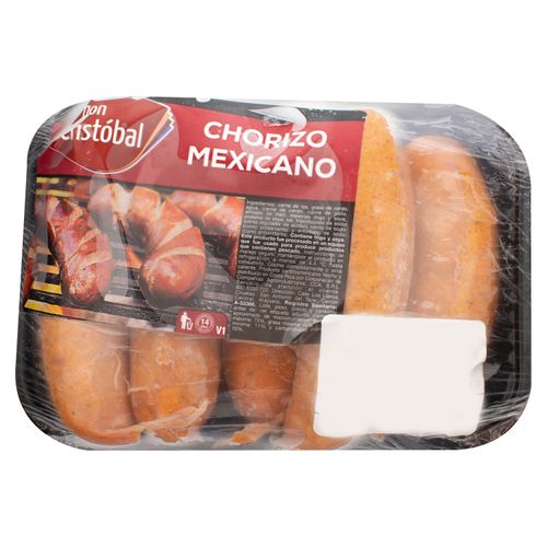 Chorizo Mexicano Don Cristobal, Precio indicado por Kilo